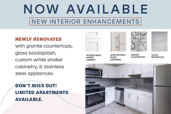 Tanglewood Terrace Apartment Homes new renovations graphic