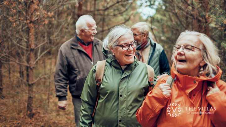 Residents out for a hike near The Villas at Stanford Ranch