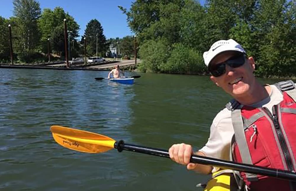 Bret from Touchmark at The Ranch in Prescott, Arizona on a river
