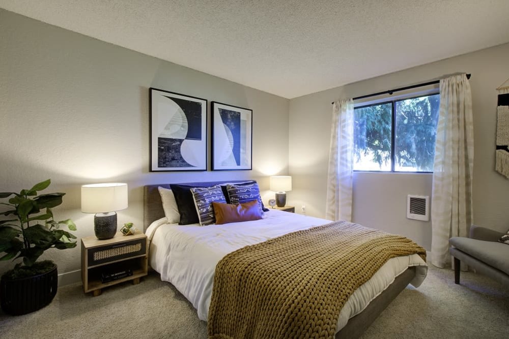 Fully equipped kitchen at Terra Apartment Homes in Federal Way, Washington