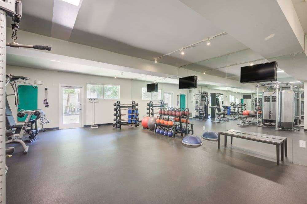 Fitness center at The Villas at Woodland Hills in Woodland Hills, CA