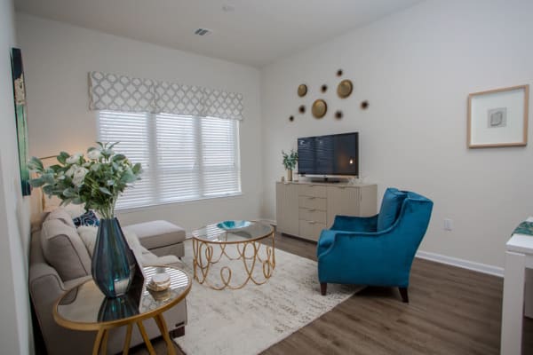 Plenty of space for storage in a model apartment home at The Mark Parsippany in Parsippany, New Jersey