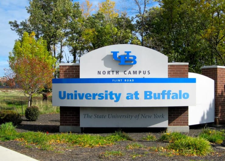 Univeristy of Buffalo sign in Williamsville
