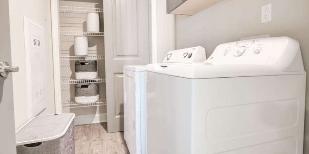Washer and dryer at Laurel View in Concord, North Carolina