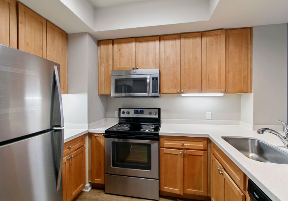 Modern kitchen at Villa Montanaro in Pleasant Hill, California,