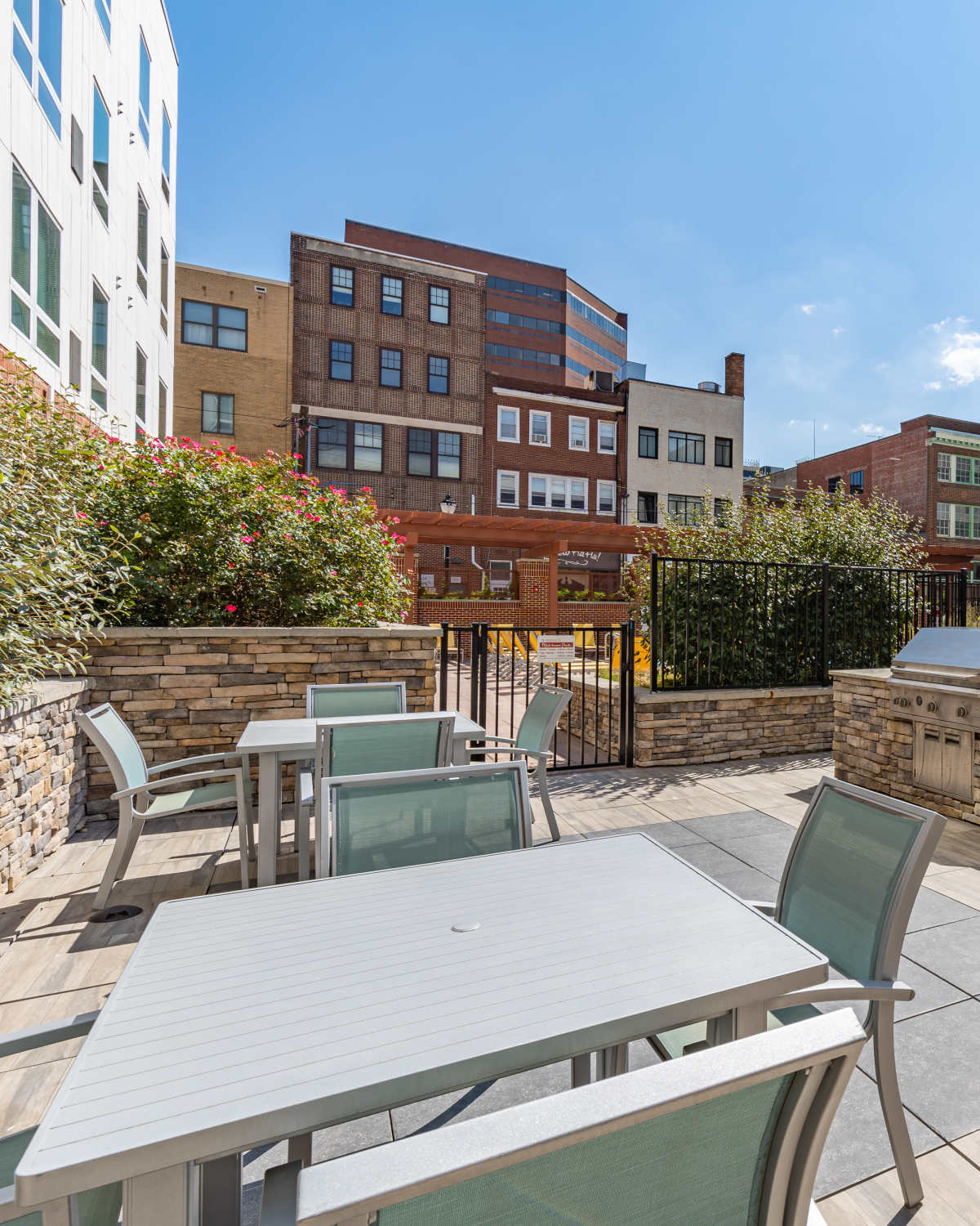 Relaxing at backyard at Mid-Town in Wilmington, Delaware