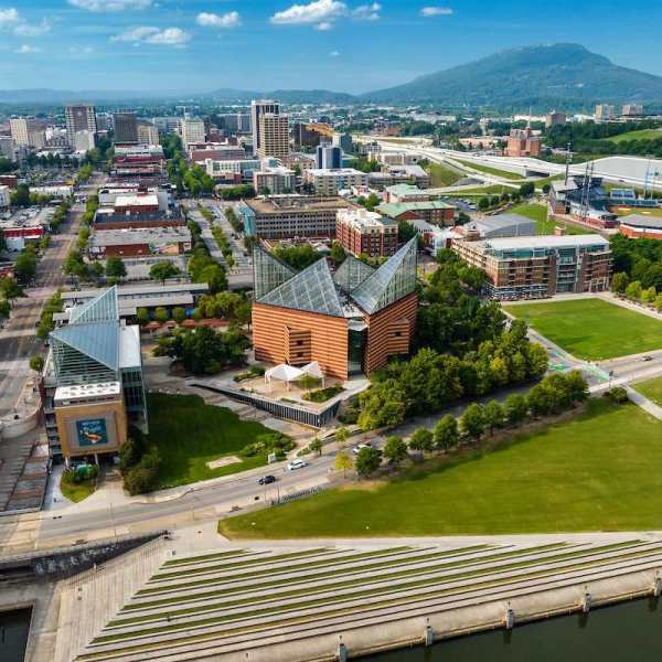 View of the neighborhood at The Grove At Hickory Valley in Chattanooga, Tennessee