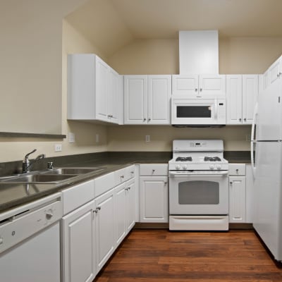 fully equipped kitchens at Wire Mountain I in Oceanside, California