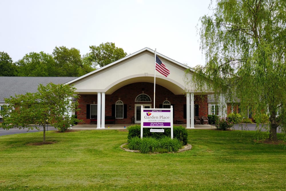 Exterior of the facility at Garden Place Millstadt in Millstadt, Illinois
