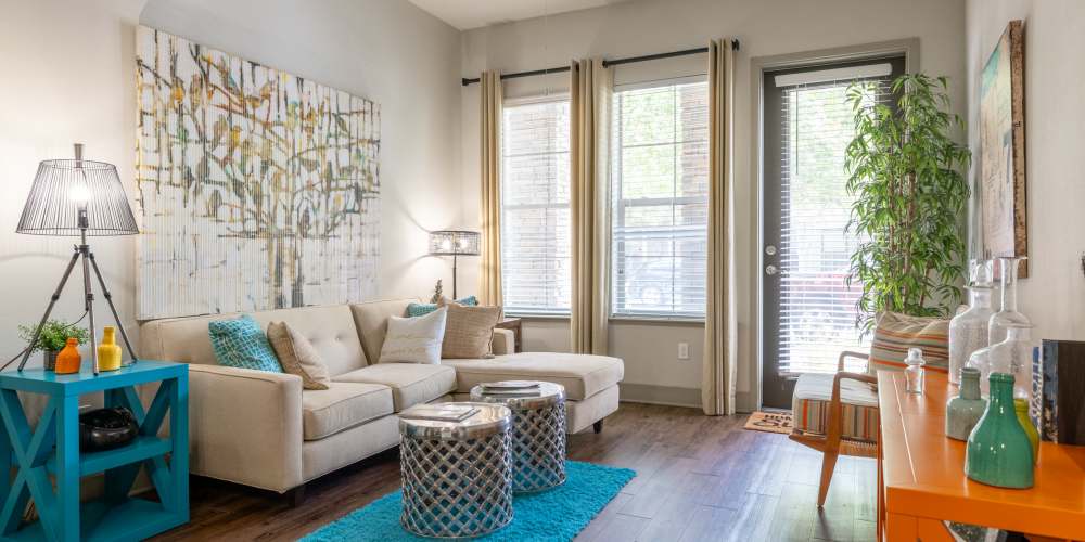 Living room at Circa at Fishhawk Ranch in Lithia, Florida