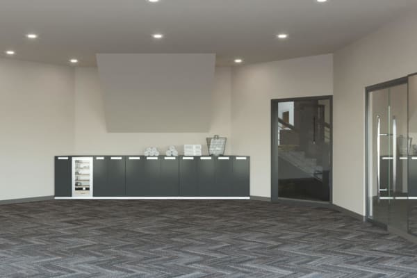 Newly renovated lounge area at The Winsley in Everett, WA