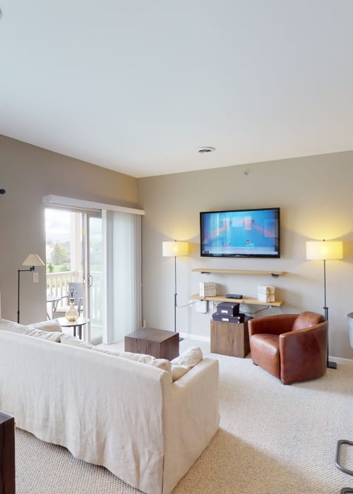 Adult living room at Park Lane South Apartments in Depew, New York