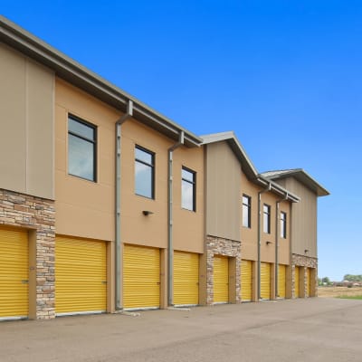 Outdoor ground floor units at Storage Star Denver in Denver, Colorado