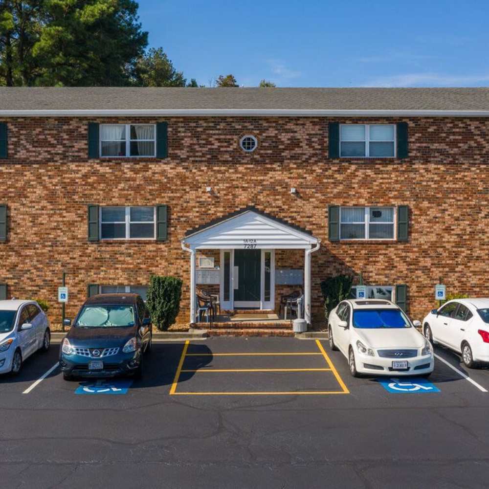 Apartment parking at Signal Hill Apartments in Mechanicsville, Virginia