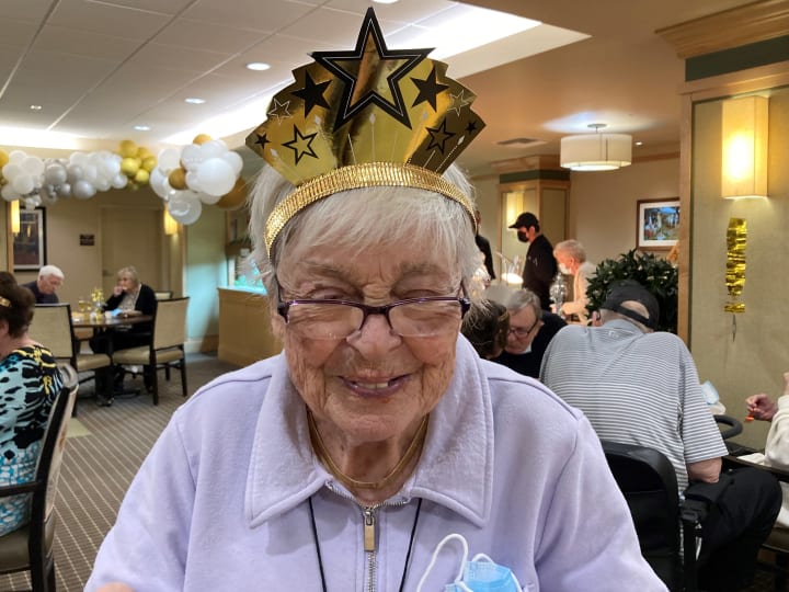 One Bankers Hill (CA) resident loved her New Years party props.