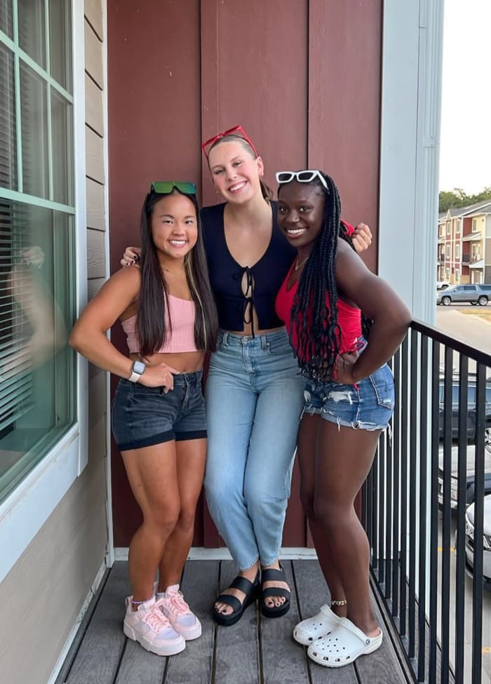 Friends hanging out at The Quarters Ames in Ames, Iowa