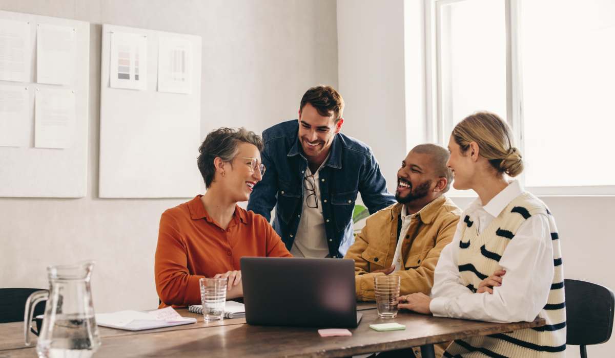 Employees working collaboratively at Hopper Lofts in Richmond, Virginia