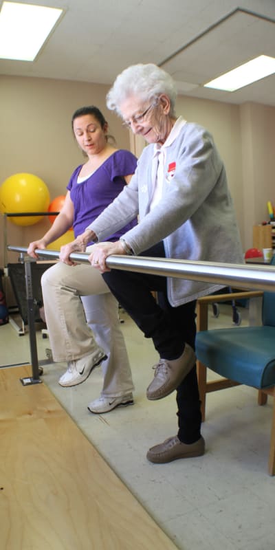 Residents at an exercise class at Retirement Ranch in Clovis, New Mexico