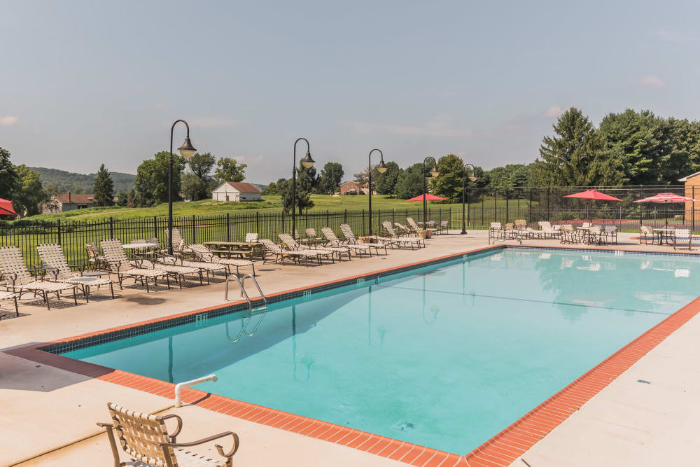 Pool at The Fairways Apartments and Townhomes in Thorndale, PA