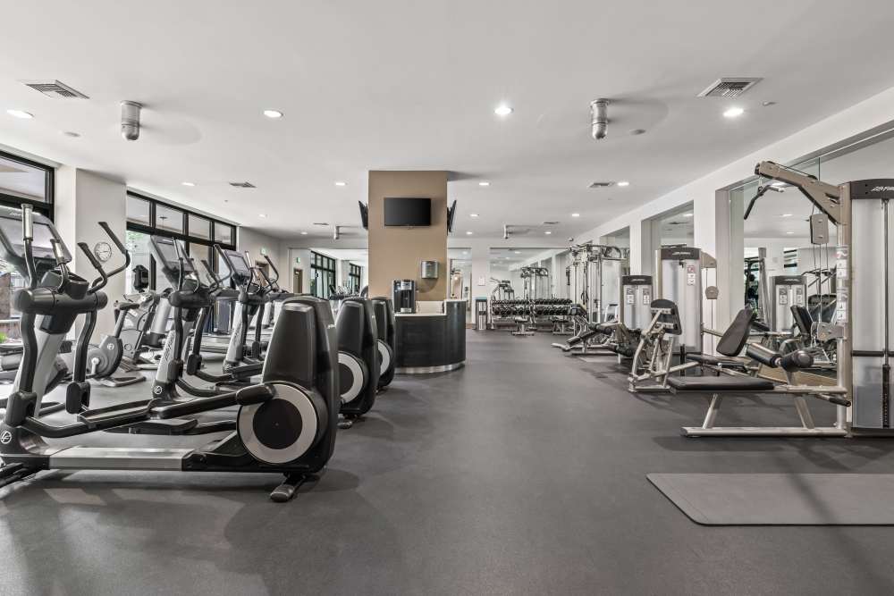 Fitness center at Kent Place Residences in Englewood, Colorado