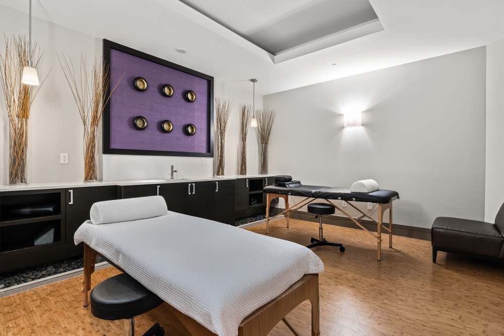 Massage room at Kent Place Residences in Englewood, Colorado