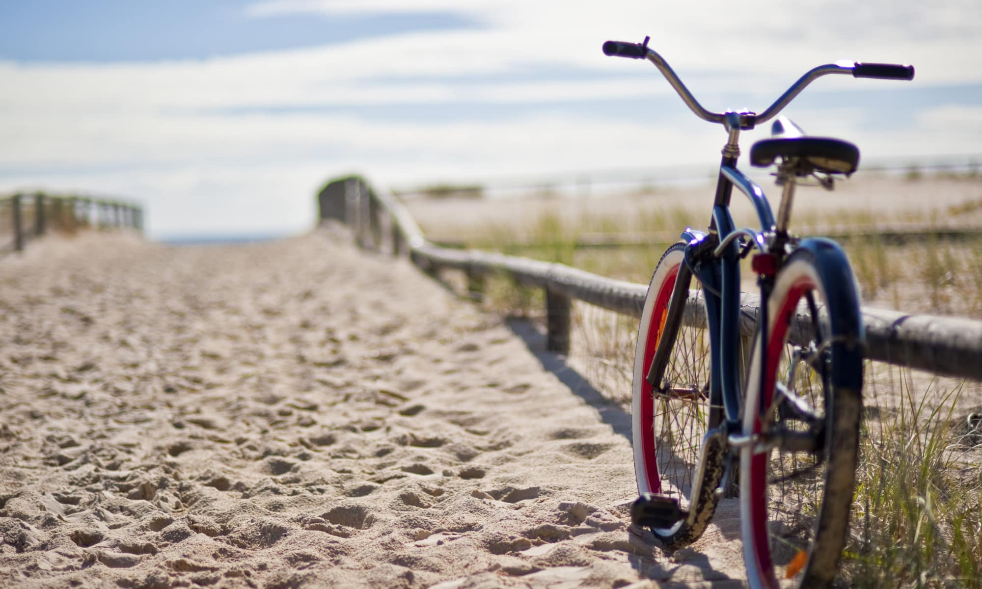 Beach view in Spring Lake, NJ