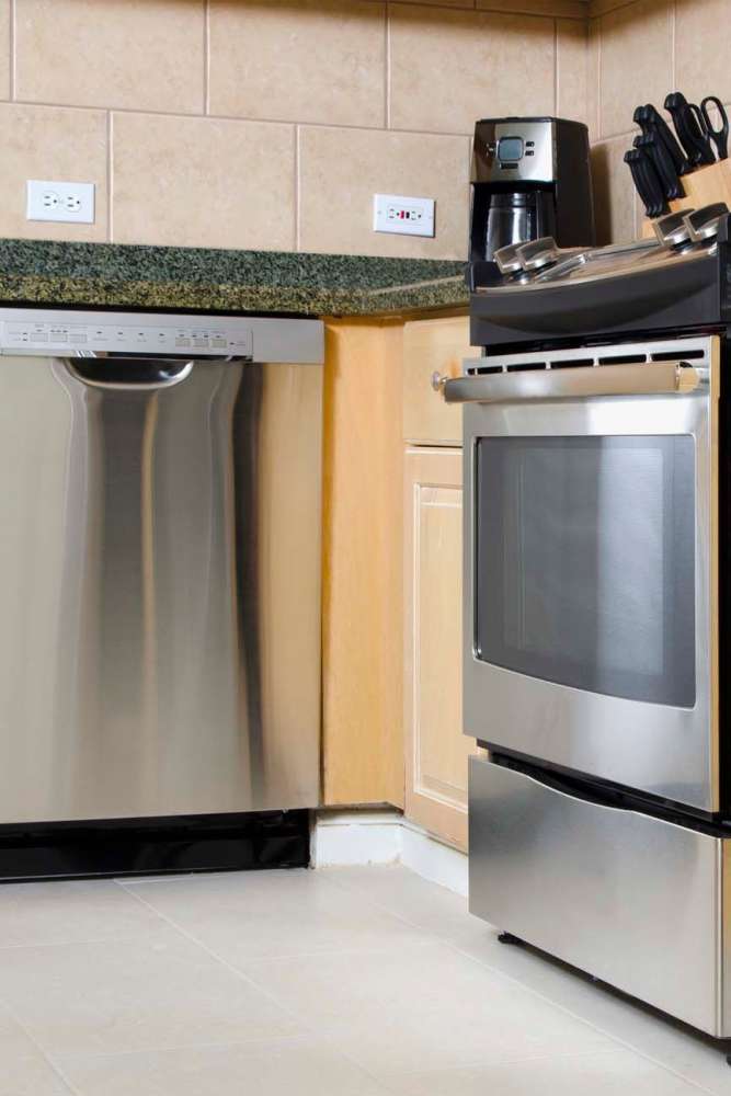 Kitchen with energy-effecient appliances at La Jolla Place in El Paso, Texas