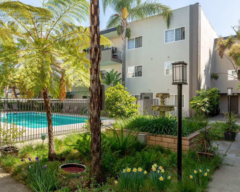 Garden style courtyard at Courtyard in Hayward, California