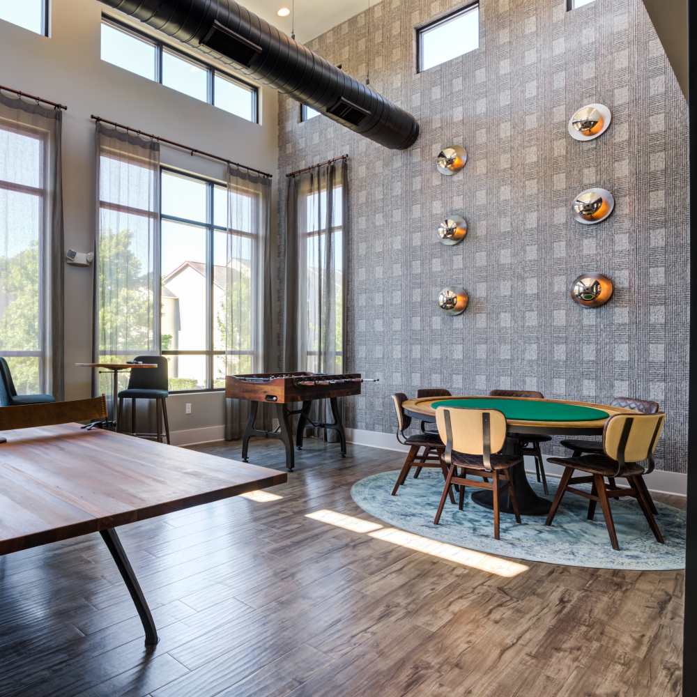 Spacious clubhouse at Continuum 115 in Mooresville, North Carolina 