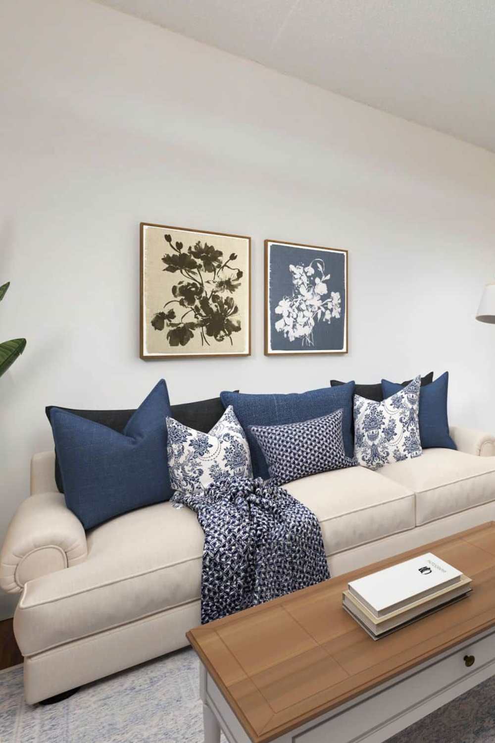 Spacious living room at The Residences at Christina Landing in Wilmington, Delaware