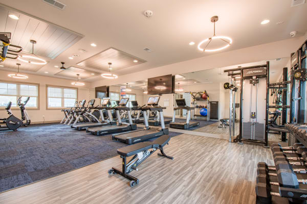 Fitness center at Chelsea Park West in Traverse City, Michigan