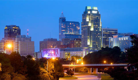 Skyline of Chapel Hill, NC