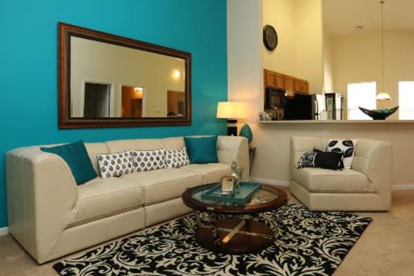 A spacious bedroom at The Landings Apartments in Clifton Park, New York