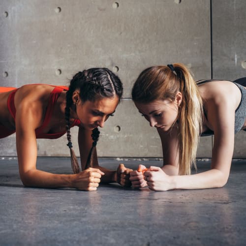 Residents working out in the Fitness Center at San Onofre II in San Clemente, California