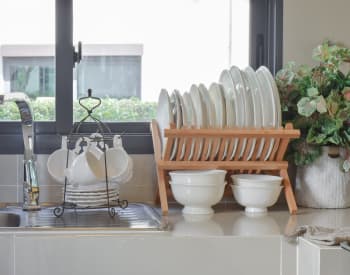 Modern and well-equipped kitchen in resident home at Legacy Living Jasper
