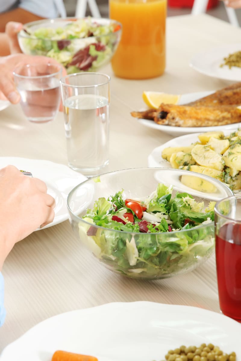 Meal preparation at Bell Tower Residence Assisted Living in Merrill, Wisconsin