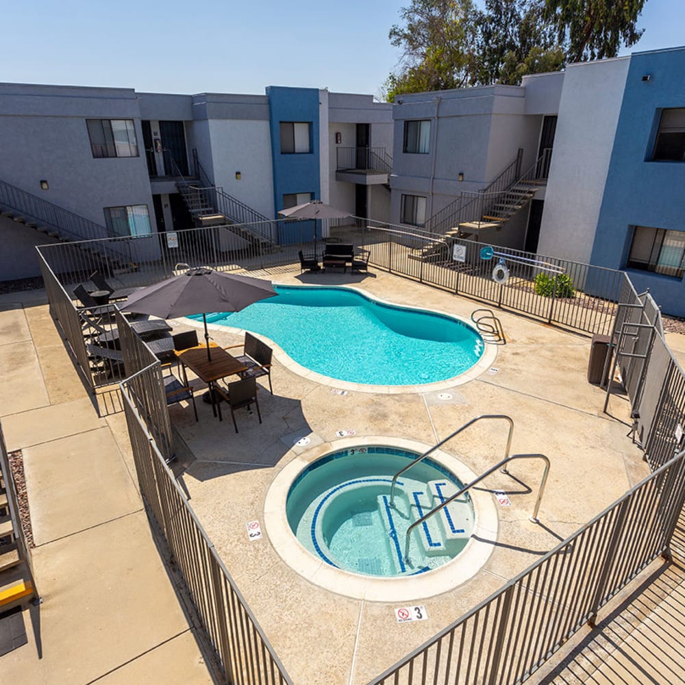 Pool at Bridgeview Apartments, San Diego, California