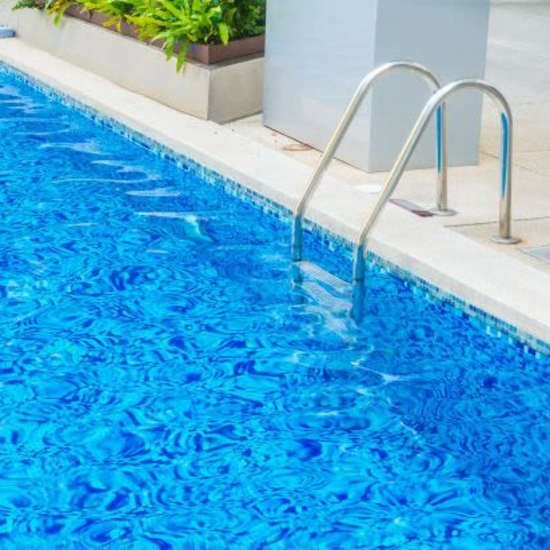 Sparkling pool at Petaluma Senior in Petaluma, California