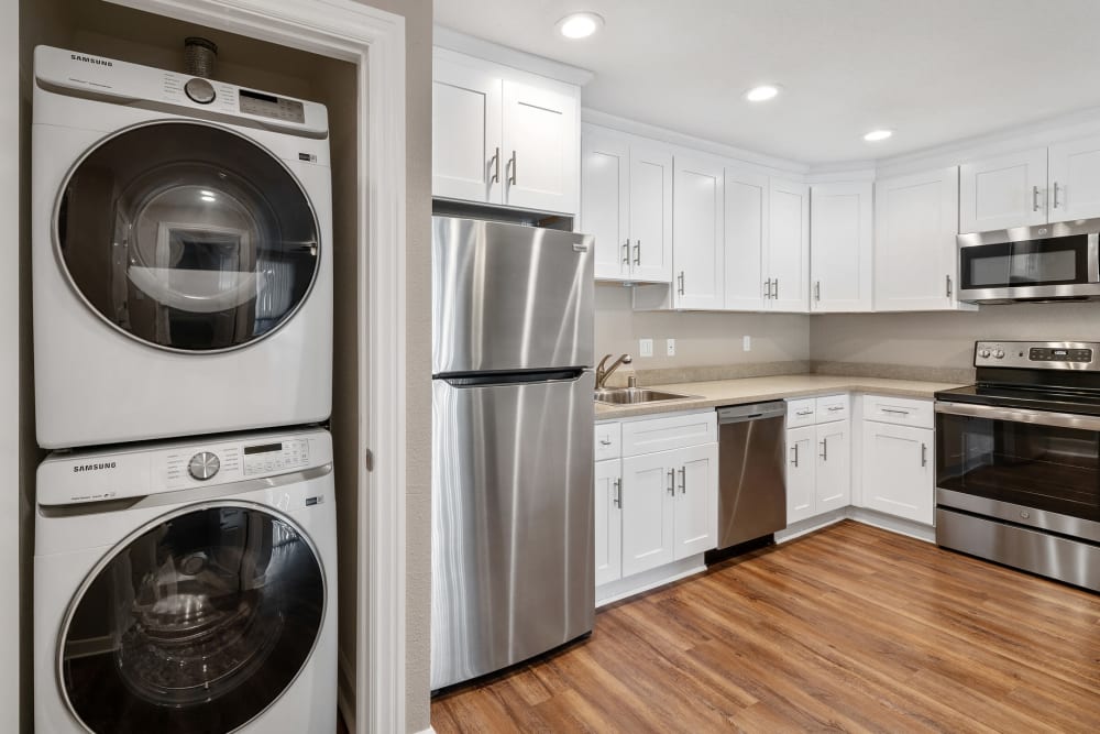Stainless steel appliances at Vista Creek in Castro Valley, California