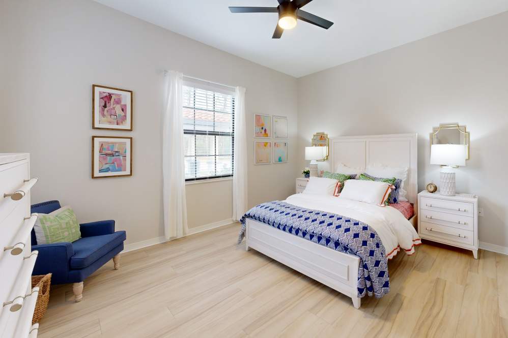 Comfortable resident bedroom