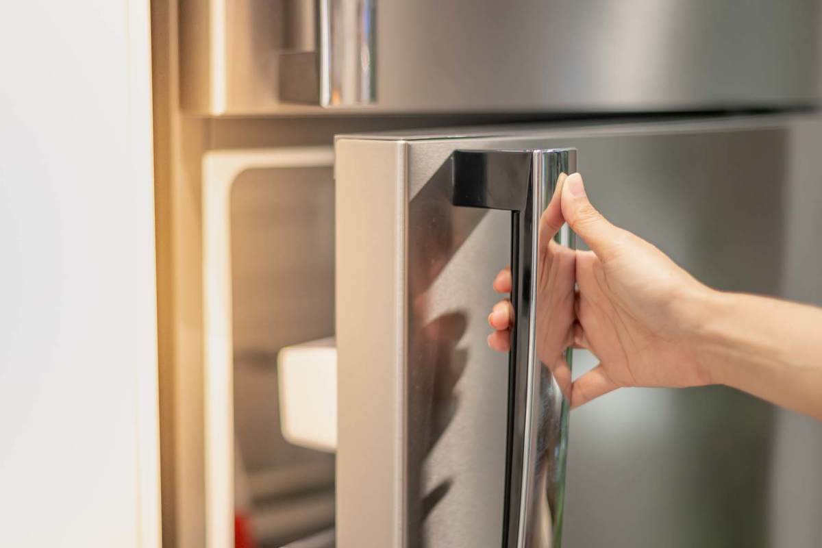 Stainless-steel refrigerator at Fletcher Black in Panama City, Florida