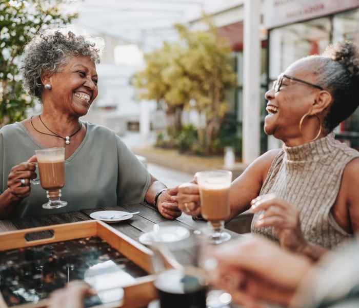 Residents dining near Waterman Senior Apartments in Maricopa, Arizona          