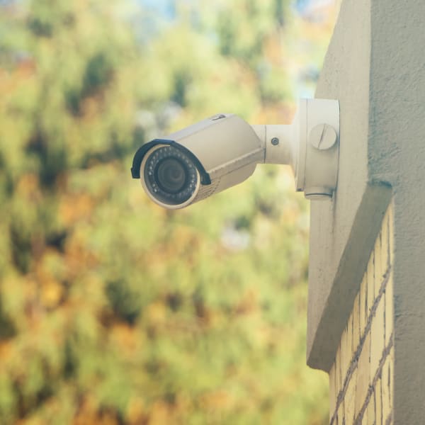 A high-tech security camera keeps watch over 101 Storage in Valley Village, California