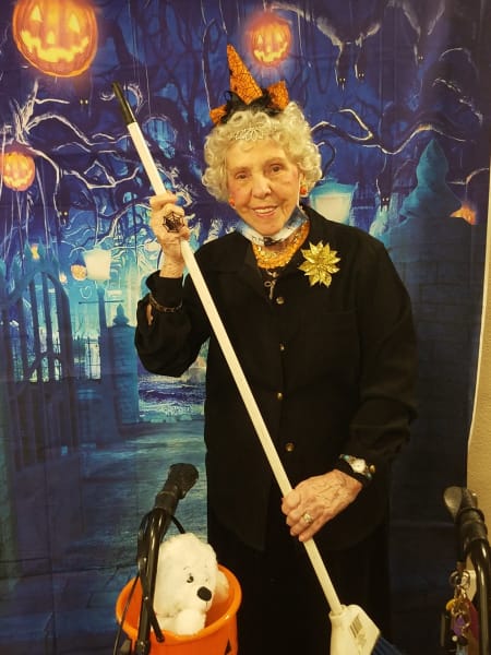 Port Charlotte residents got out their best costumes for their photo booth session.