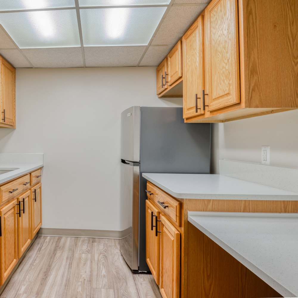 Model kitchen at Mable H Kehres Apartments in Monroe, Michigan