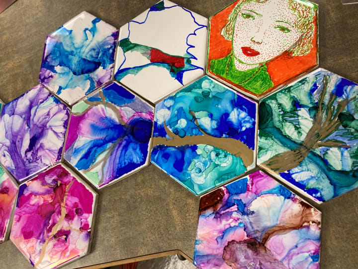 Bankers Hill (CA) residents created some gorgeous tile art.