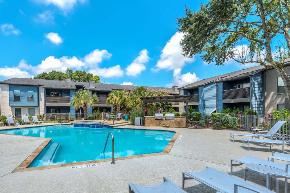 Swimming pool at The Brighton in Houston Texas