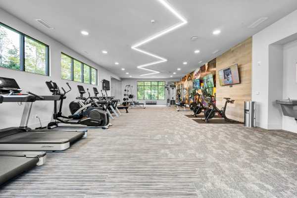 Fitness center at Legends Grove in Ann Arbor, Michigan