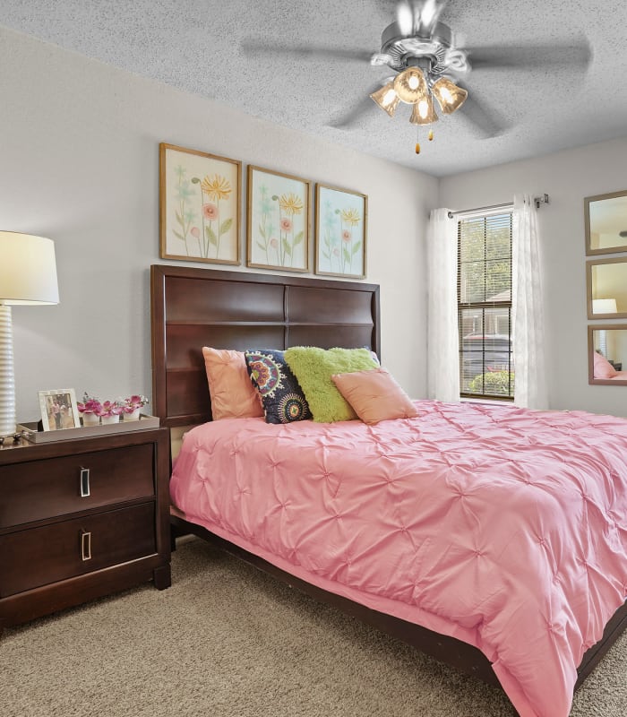 The Bedroom at Creekwood Apartments in Tulsa, Oklahoma