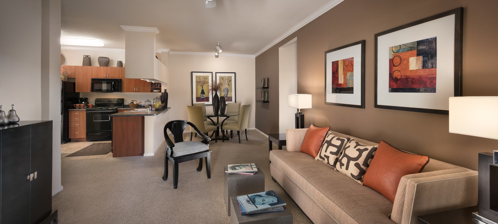 Welcoming living room at Azul at Spectrum in Gilbert, Arizona